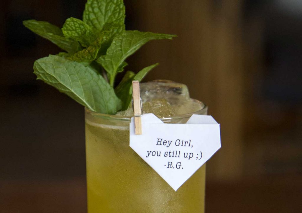 Suburbia's The Notebook {ryan + gosling} cocktail.