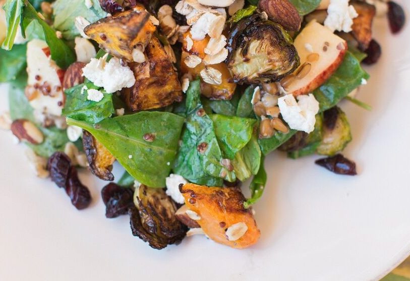 Head to Del Mar to sample Flower Childs new Brussels Squash salad.