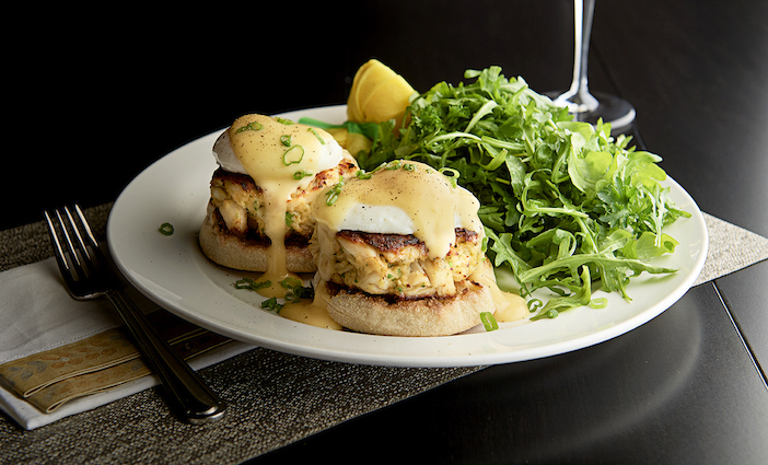 Crab Cake Benedict at Mastro's Ocean Club