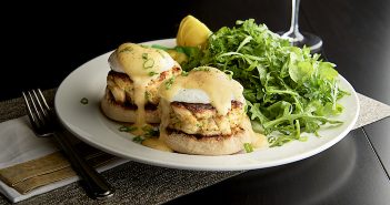 Holiday Guide: Easter Brunch and Dinner in Los Angeles Crab Cake Benedict at Mastro's Ocean Club