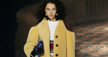 Style Guide: Eye-Catching Coats to Wear this Fall and Winter Short shearling coat at Louis Vuitton, South Coast Plaza