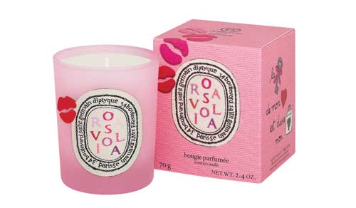 Olympia Le-Tan for Diptyque Rosaviola scented candle