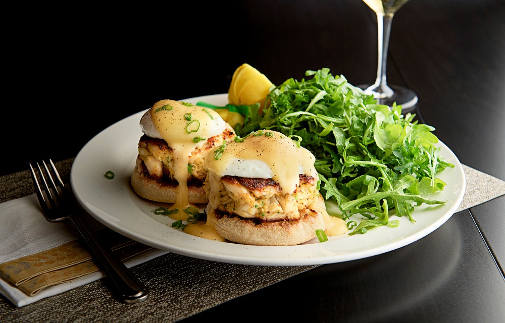 Crab Cake Benedict at Mastro's Ocean Club