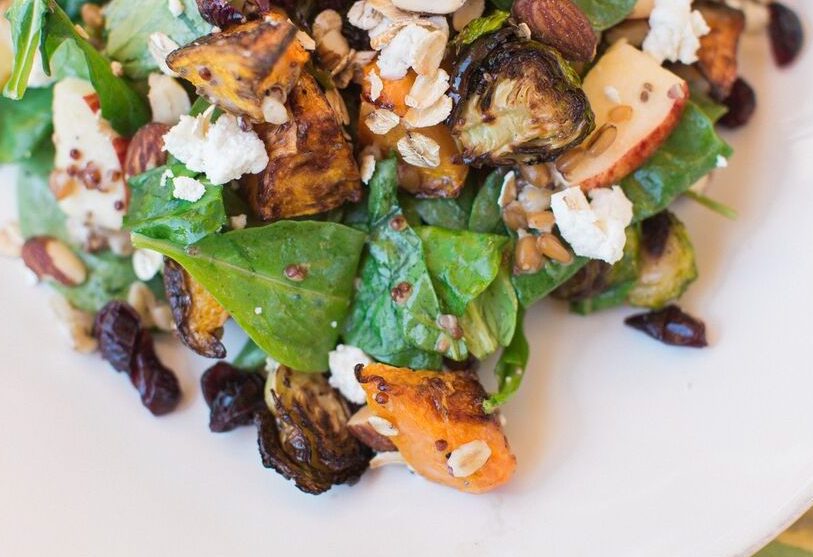 Head to Del Mar to sample Flower Childs new Brussels Squash salad. 