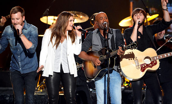 Lady Antebellum and Darius Rucker photo by Ethan Miller/Getty Images