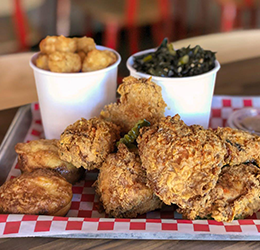 Lunch at Buttermilk Fried Chicken photo courtesy of Marguarite Clark PR