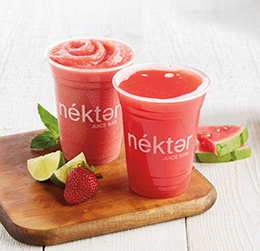 Nékter Juice Bar's Two Watermelon Specials provided by Peacock PR