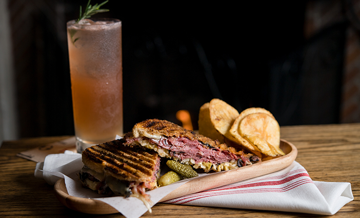 Reuben sandwich at SideDoor in Corona del Mar