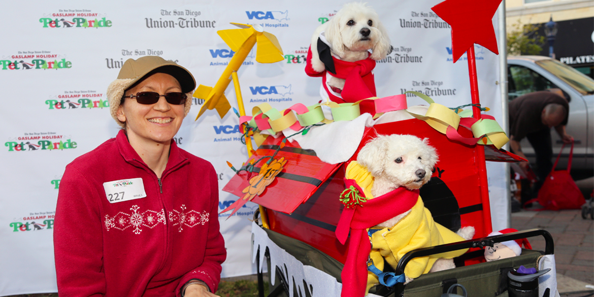 Dress up your pooch and participate in a festive Christmas parade around the Gaslamp. 
