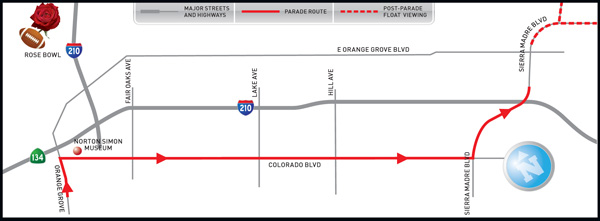 Rose Parade Map