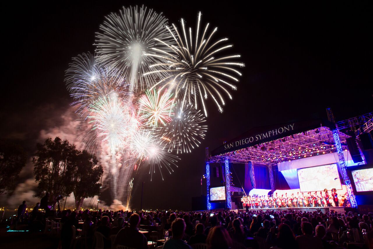 Celebrate Labor Day with a performance by the San Diego Symphony and a spectacular fireworks show. 