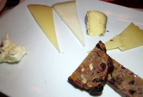 Tasting of artisan cheeses from the Cheese Store of Beverly Hills