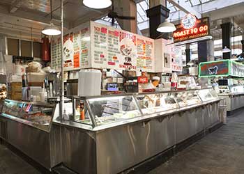 Food stall at Grand Central Market.
