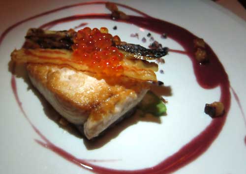 Quinault River steelhead trout with smoked trout roe