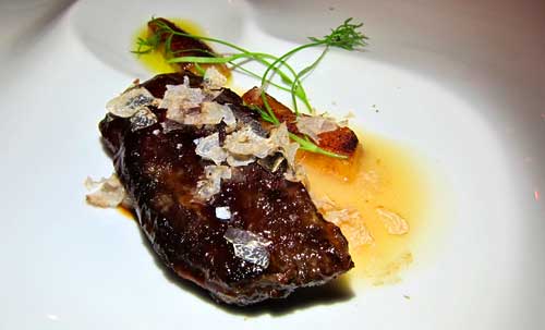 Iberico pork cheeks saam at the bazaar