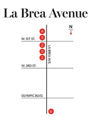 La Brea Ave. Map