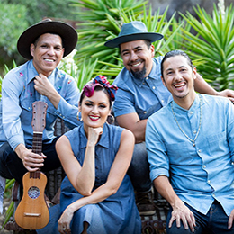 Los Angeles-based folk and roots band Las Cafeteras photo by Gala Ricote