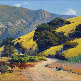 Michael Situ's "Springtime in Laguna Canyon," oil on canvas, 24" x 36" image courtesy Hilbert Museum of California Art at Chapman University