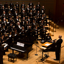 Artistic Director Robert Istad conducts Pacific Chorale photo by Drew Kelley