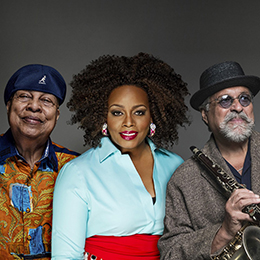 Chucho Valdés, Dianne Reeves and Joe Lovano photo courtesy The Broad Stage