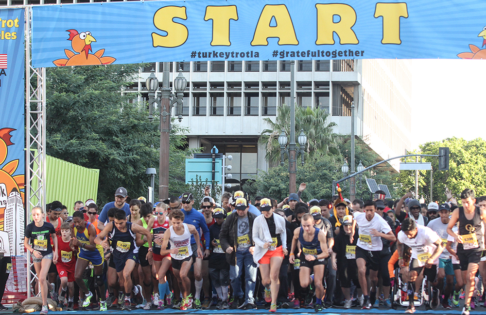 Turkey Trot Los Angeles 5k and 10k photo courtesy Spin PR