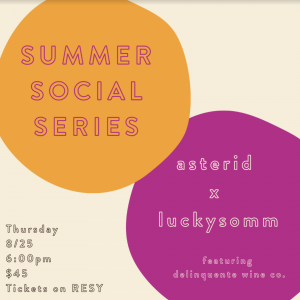  Luckysomm for a Night of Wine & Music at Asterid