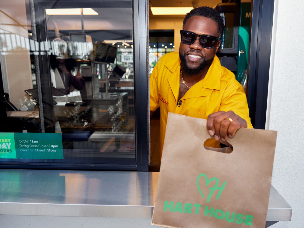 Kevin Hart's Hart House Launches Plant-Based Drive-Thru in Hollywood