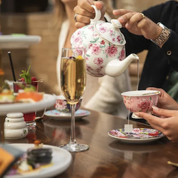 “Boozy Garden Tea Time” at Estancia