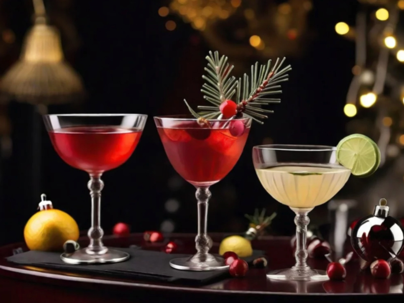 fancy holiday cocktails