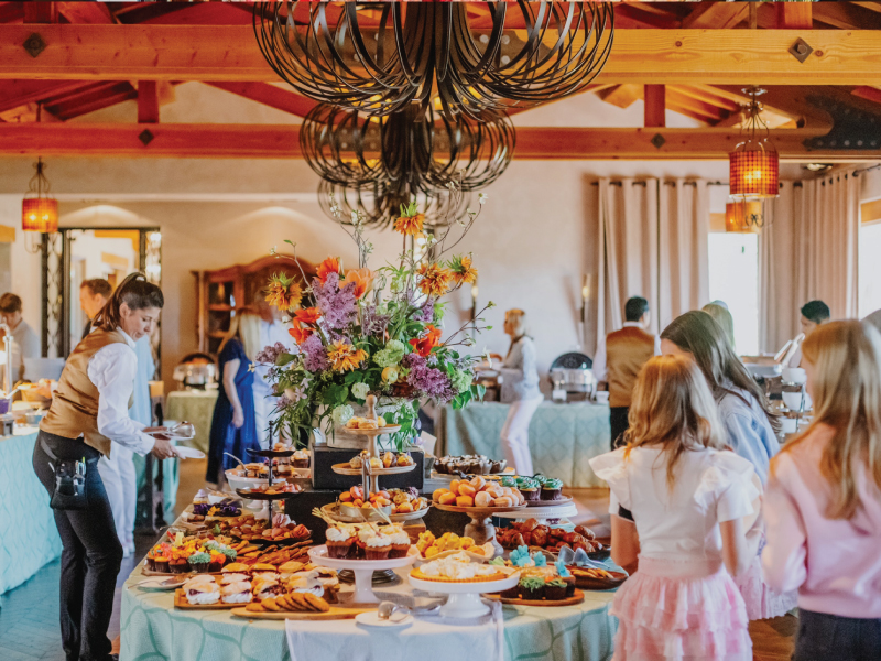 Easter brunch buffet at Rancho Valencia Resort & Spa