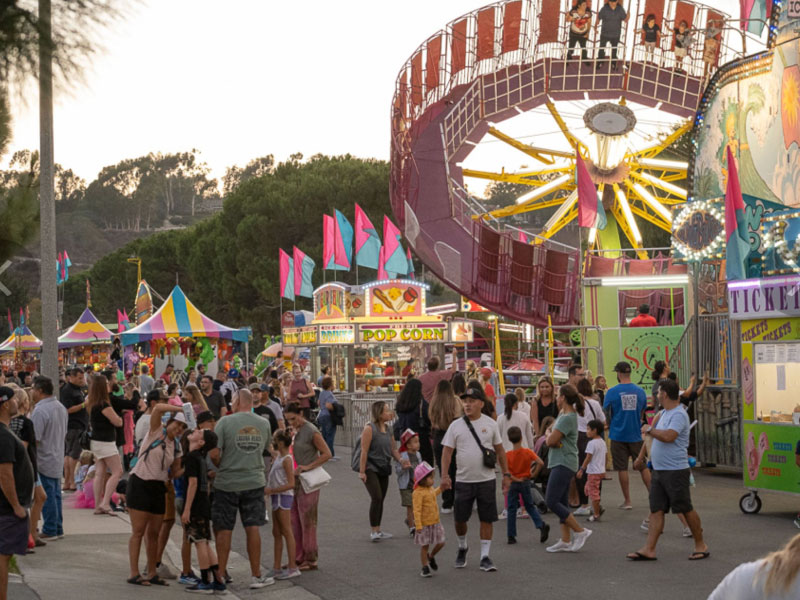 people at a fair