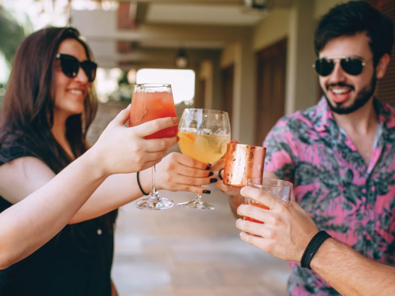 people toasting LA Labor Day Weekend