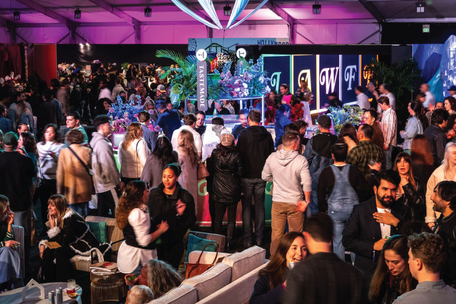 people enjoying the L.A. Wine & Food Festival